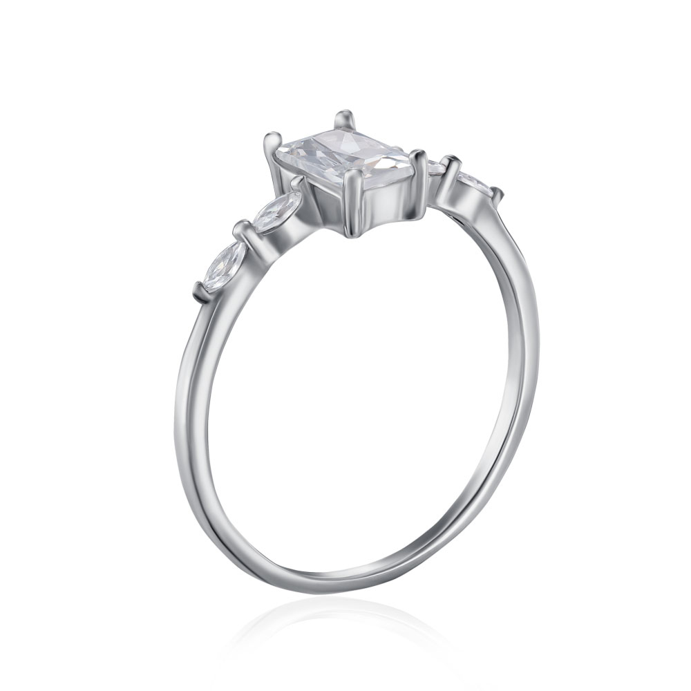 Серебряное кольцо с фианитами. Артикул SZDR15635-R/12/1