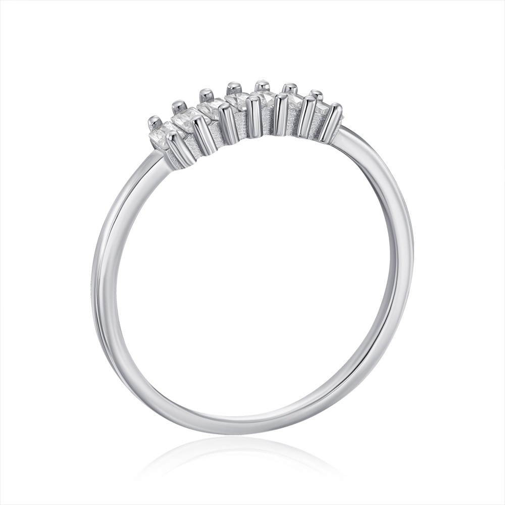 Срібна каблучка з фіанітами. Артикул SZDR15680-R/12/1