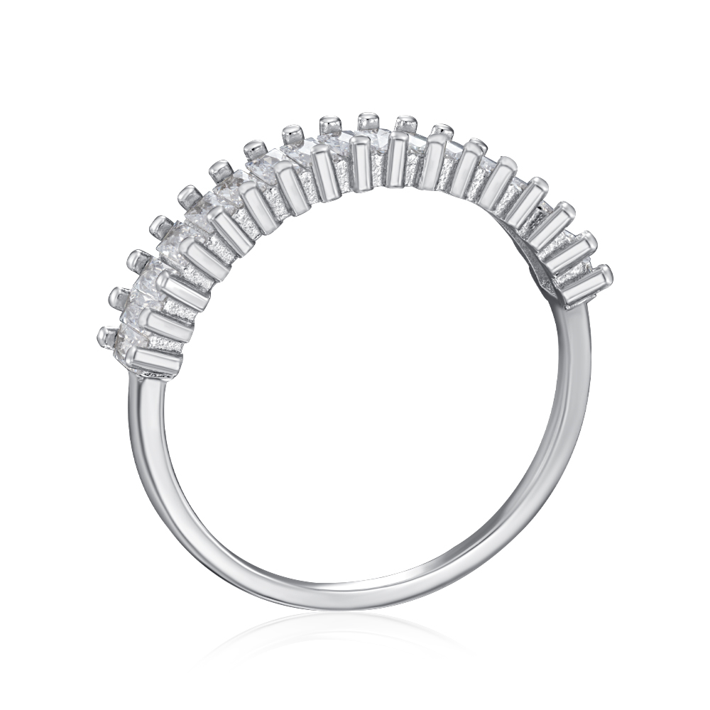 Серебряное кольцо с фианитами. Артикул SZDR15683-R/12/1