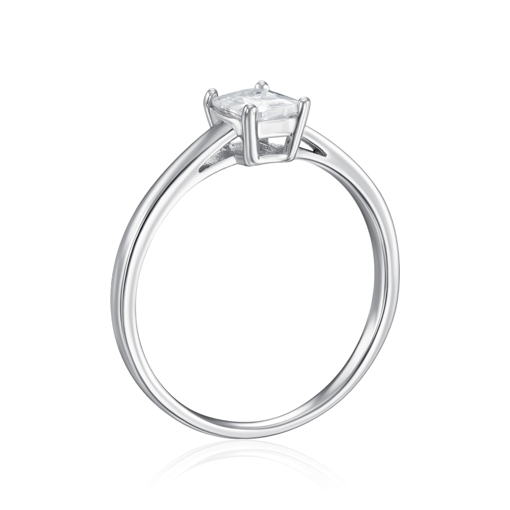 Серебряное кольцо с фианитом. Артикул SZDR15698-R/12/1