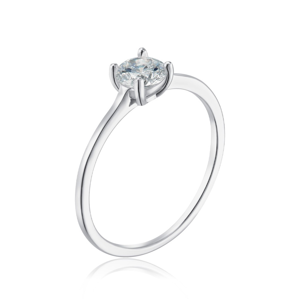 Серебряное кольцо с фианитом. Артикул SZDR16721-R/12/1
