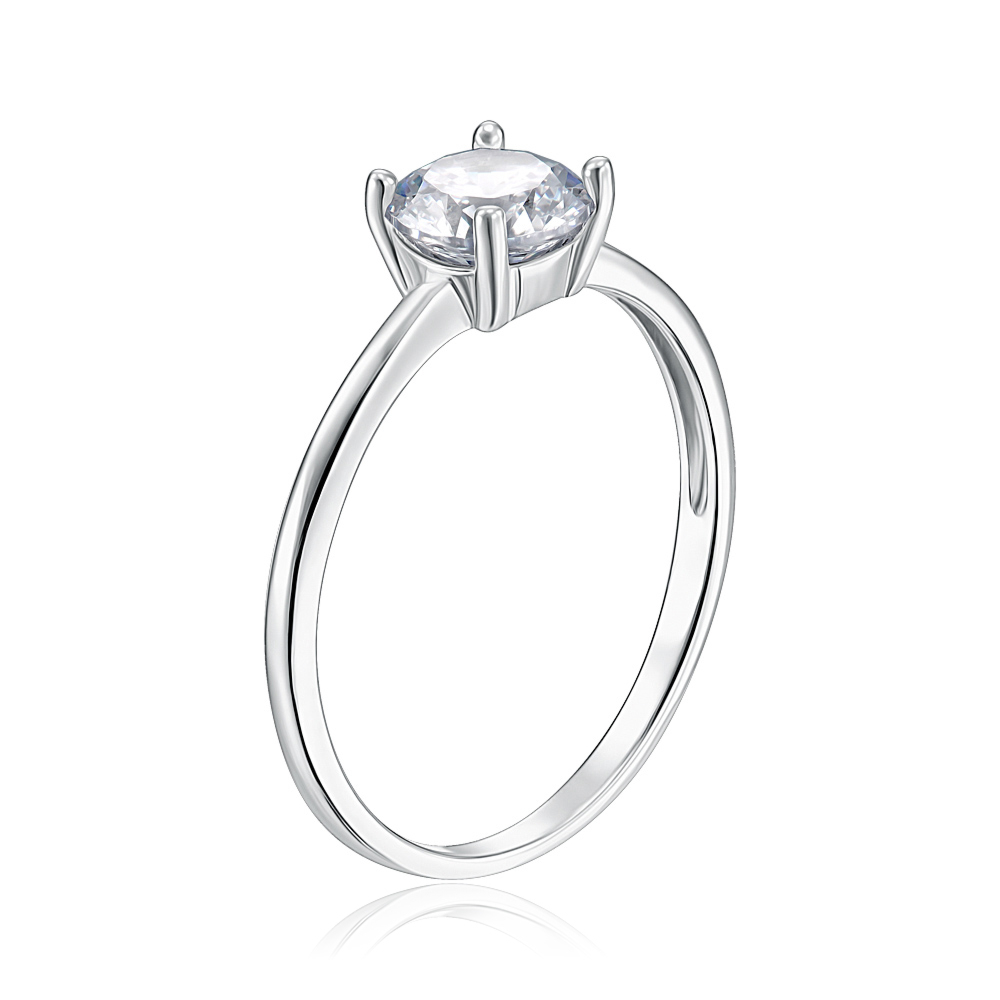 Серебряное кольцо с фианитом. Артикул SZDR16734-R/12/1