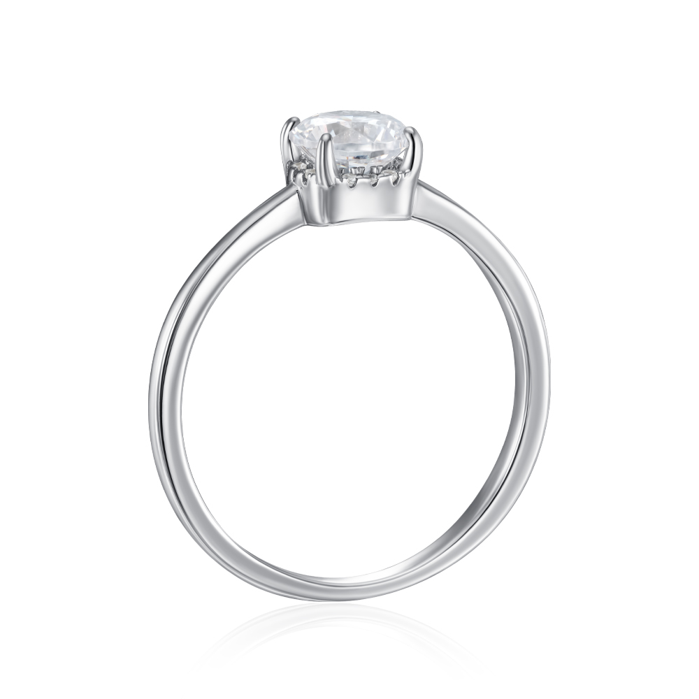 Серебряное кольцо с фианитом. Артикул SZDR16778-R/12/1