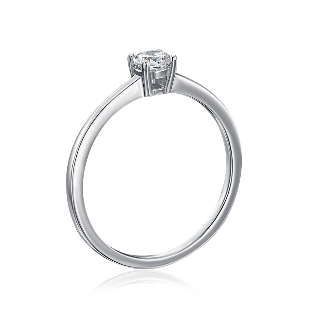 Серебряное кольцо с фианитом. Артикул SZDR16786-R/12/1