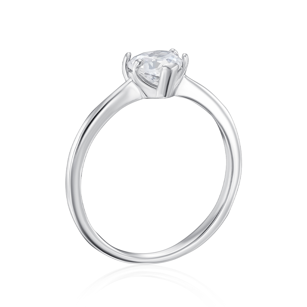 Серебряное кольцо с фианитом. Артикул SZDR16787-R/12/1