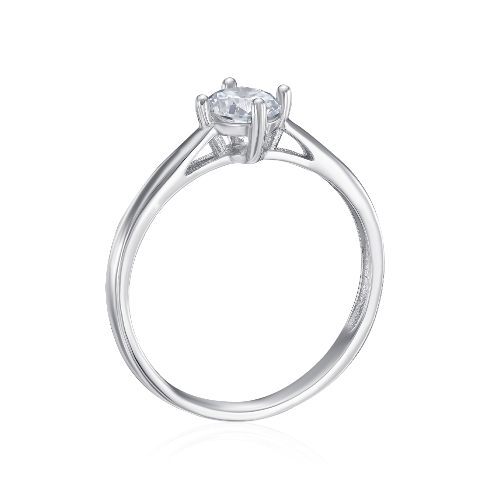 Серебряное кольцо с фианитом. Артикул SZDR16800-R/12/1