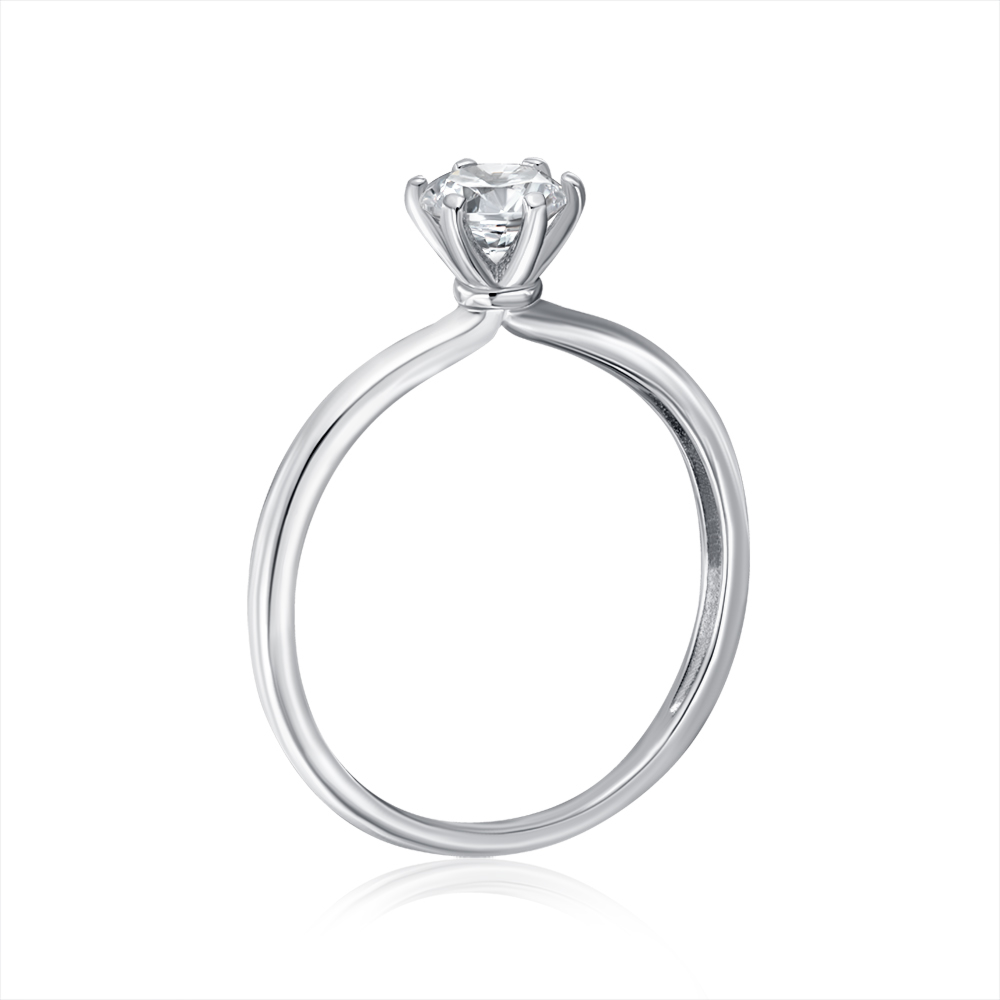 Серебряное кольцо с фианитом. Артикул SZDR16819-R/12/1
