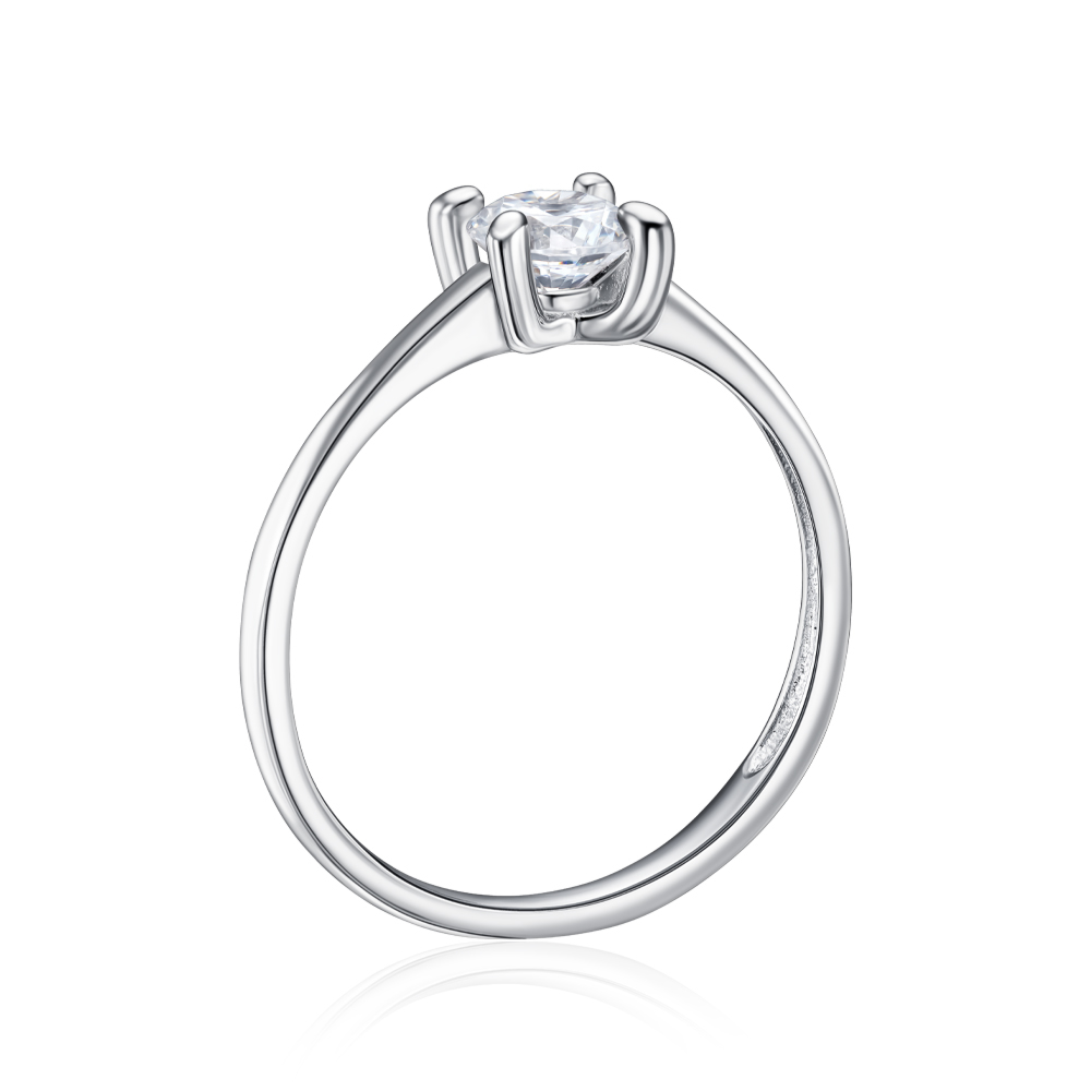Серебряное кольцо с фианитом. Артикул SZDR16903-R/12/1
