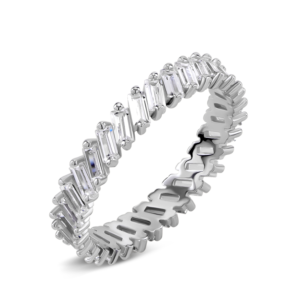 Серебряное кольцо с фианитами. Артикул UG5TA11901