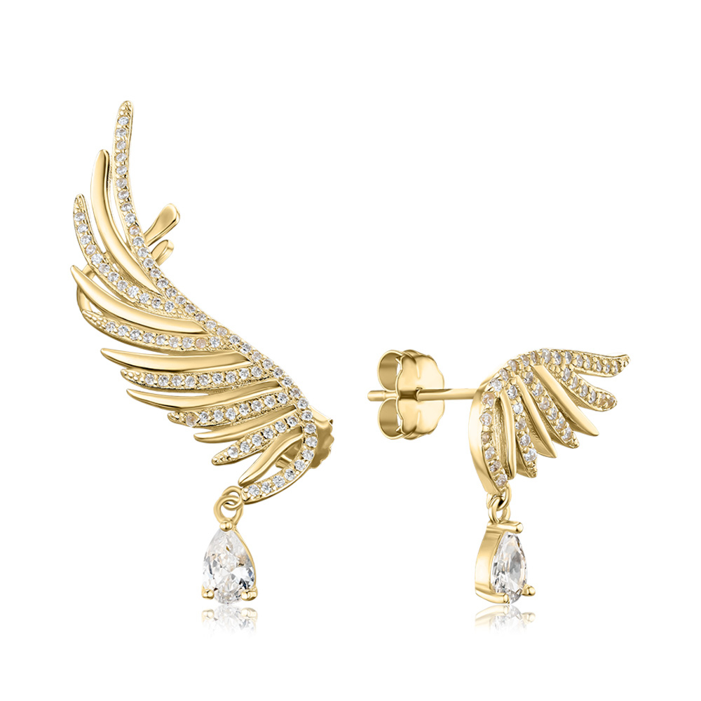 Серебряные серьги с фианитами. Артикул TB02253-E/20/1