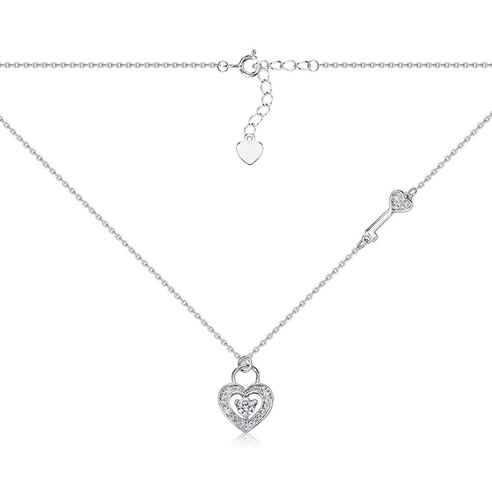 Срібне кольє TC02494-K/12/1