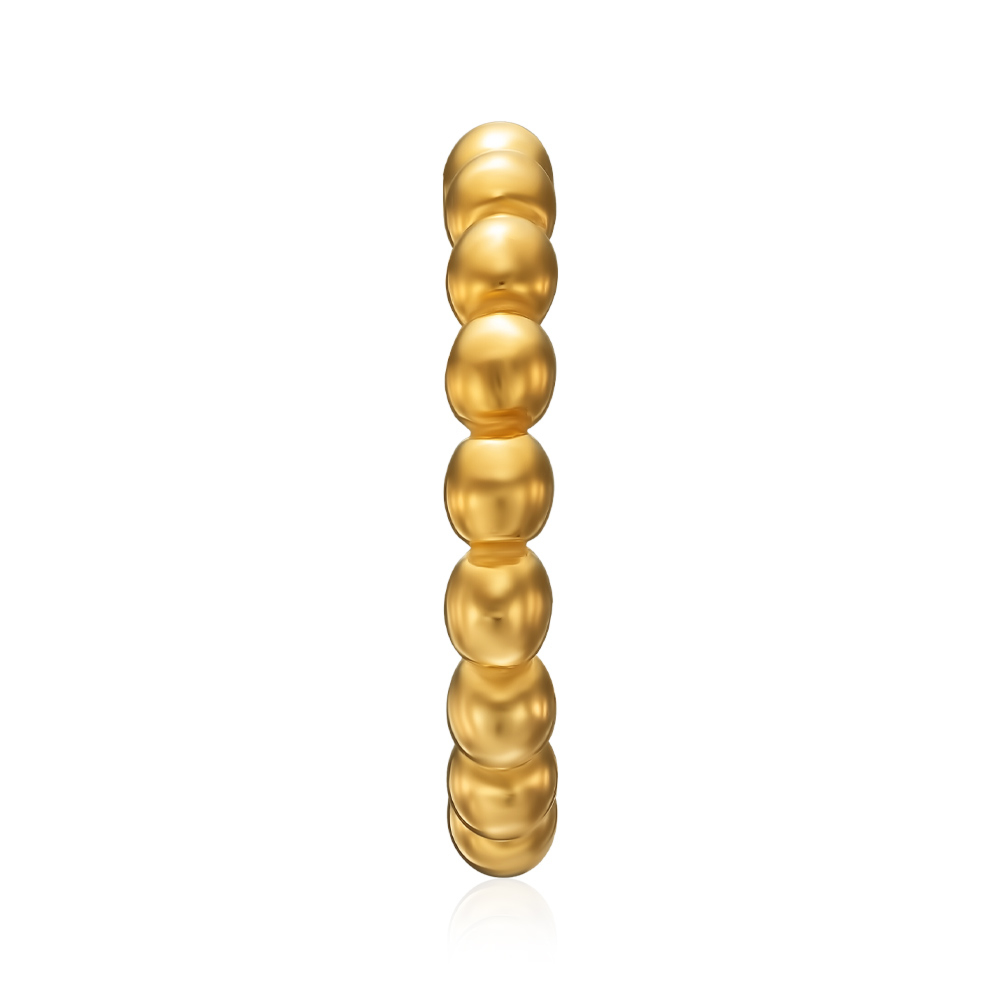 Срібна сережка-кафа. Артикул TE-1619-GOLD-E/20
