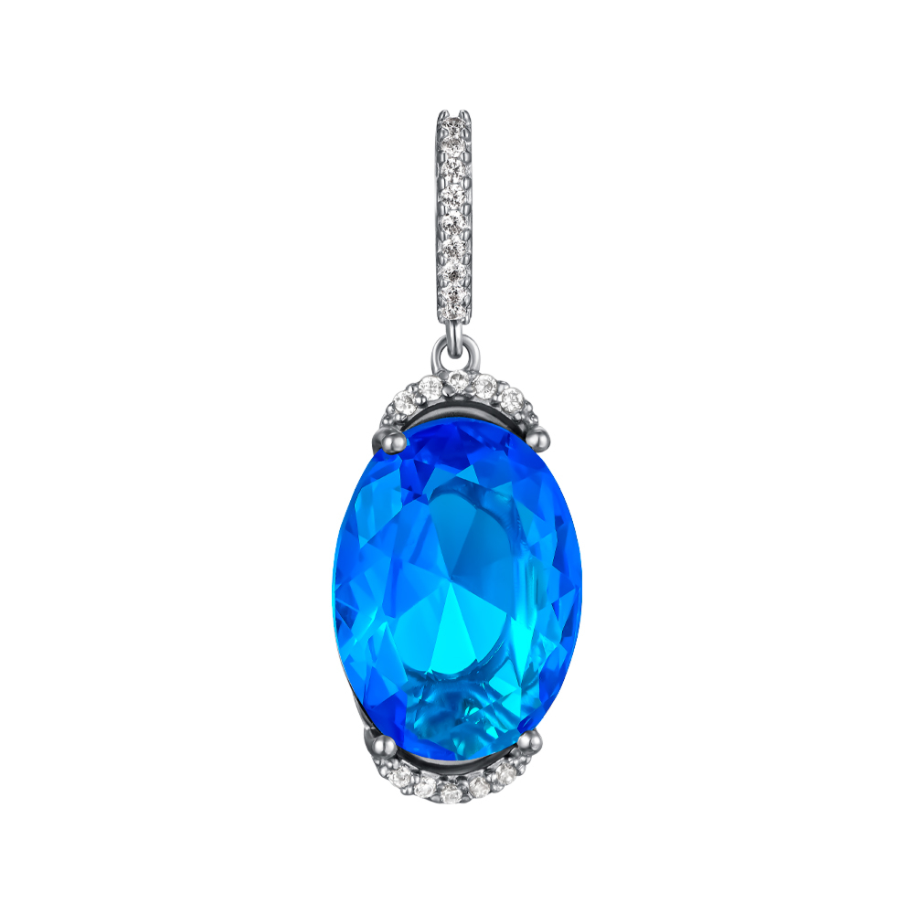 Серебряная подвеска с кварцем. Артикул 3819р-QSWB