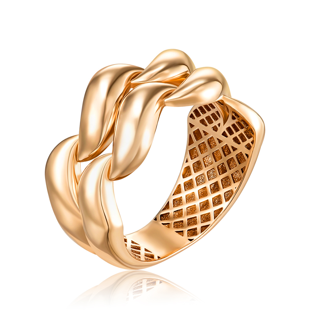 Золота каблучка без вставки F-K-4005-R/01