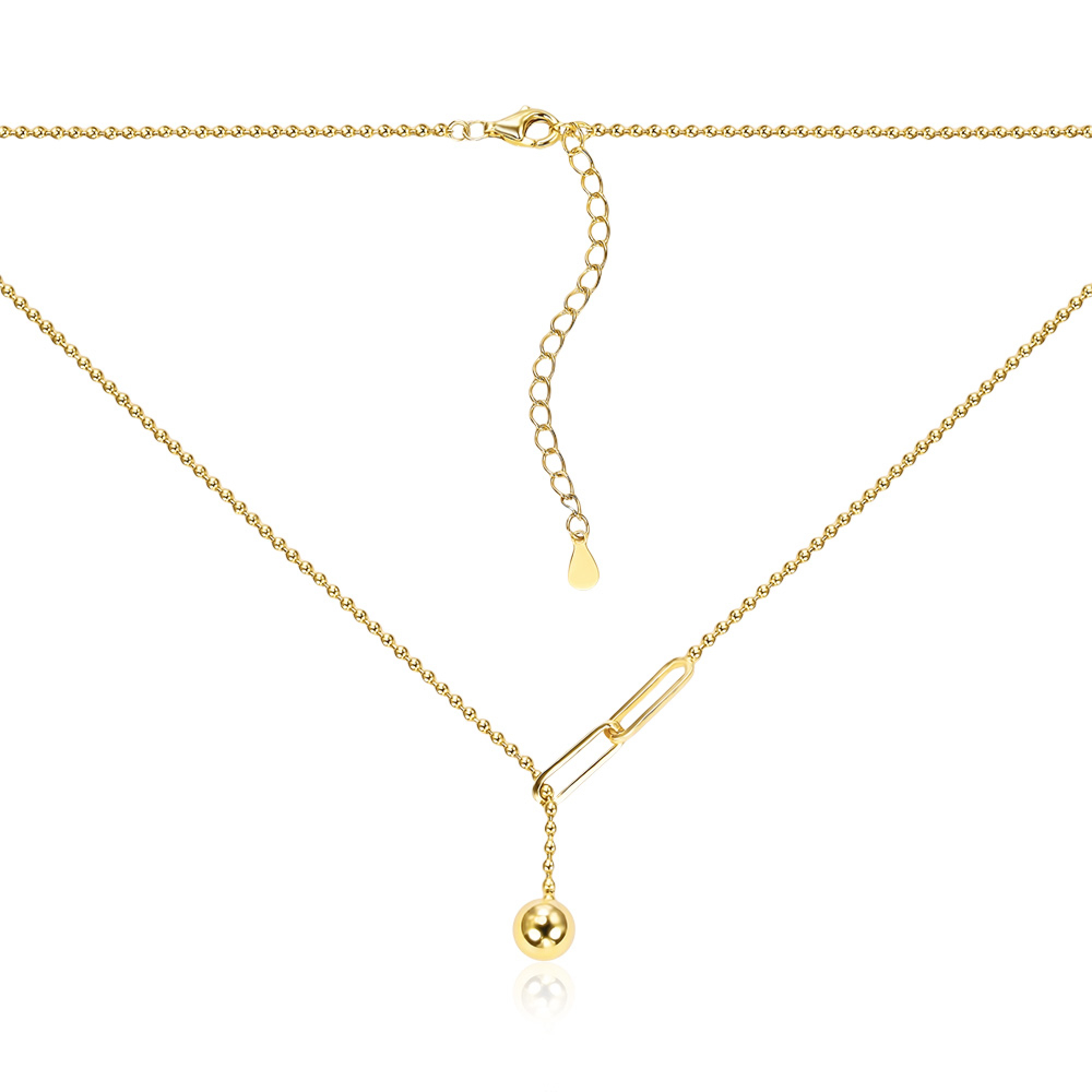 Серебряное позолоченное колье YC190178-S-G-NA-K/20