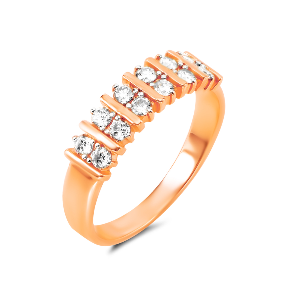 Золота каблучка з діамантами. Артикул UG51190396201