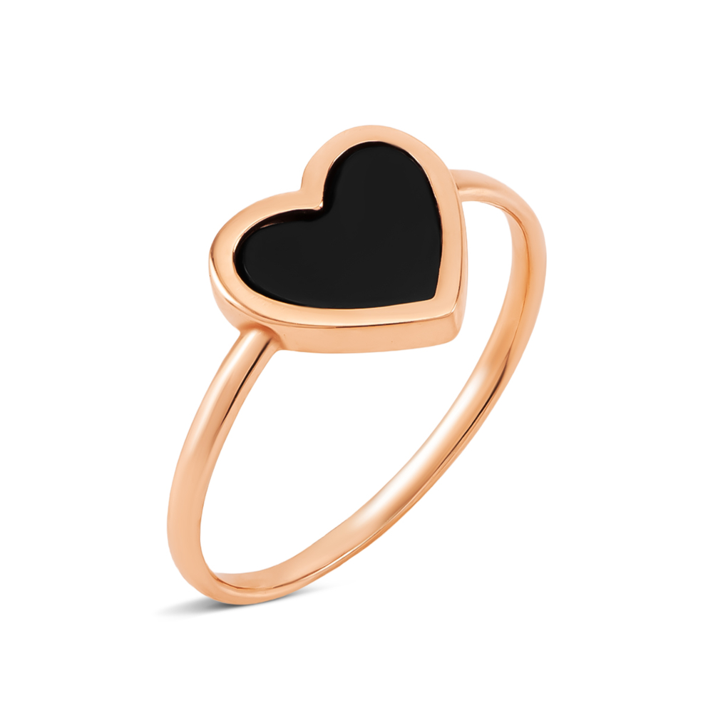 Золота каблучка з оніксом. Артикул UG51/101/360