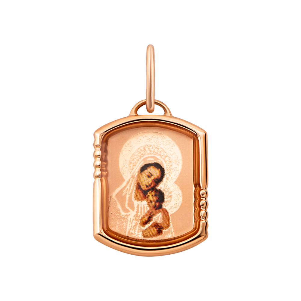 Золотая подвеска-иконка Божией Матери UG53112019201