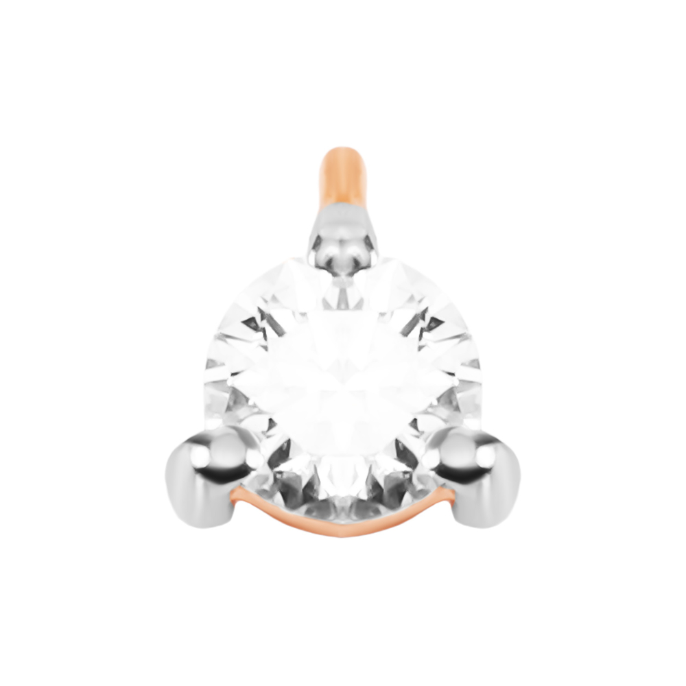 Золотая подвеска с бриллиантом. Артикул UG5П619