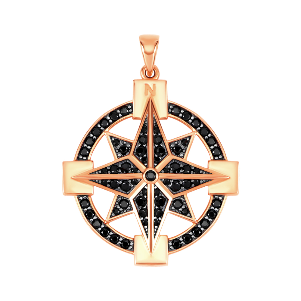 Золотая подвеска с фианитами. Артикул UG531865-1/01/1/3687