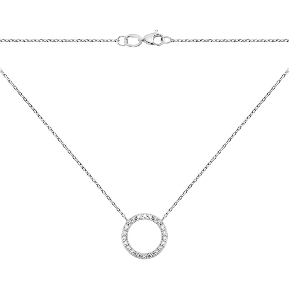 Золоте кольє з діамантами. Артикул UG57111475202