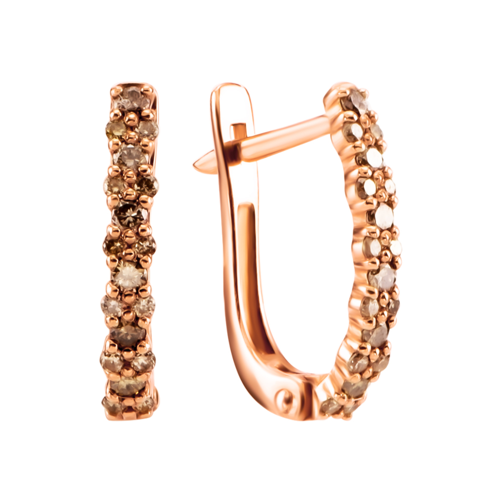 Золотые серьги с бриллиантами. Артикул UG52192053201 к