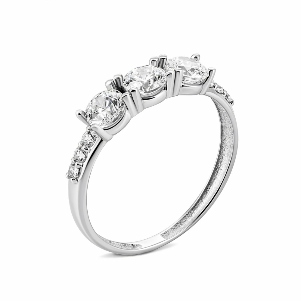 Золота каблучка з фіанітами Royal​ Zirconia.Артикул UG5КД4287/1 Royal