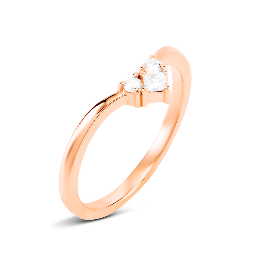 Золота каблучка з діамантами. Артикул UG51111019401 D