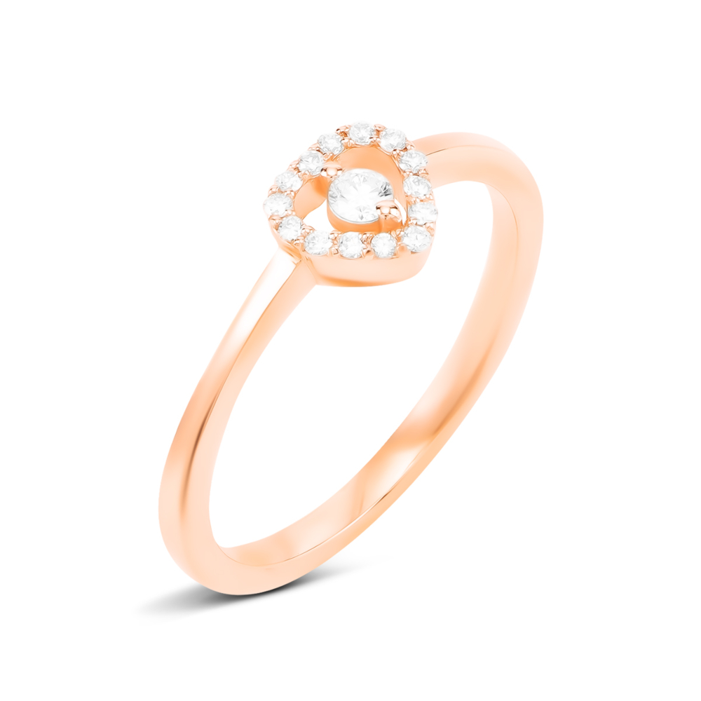 Золота каблучка з діамантами. Артикул UG51111019501 D