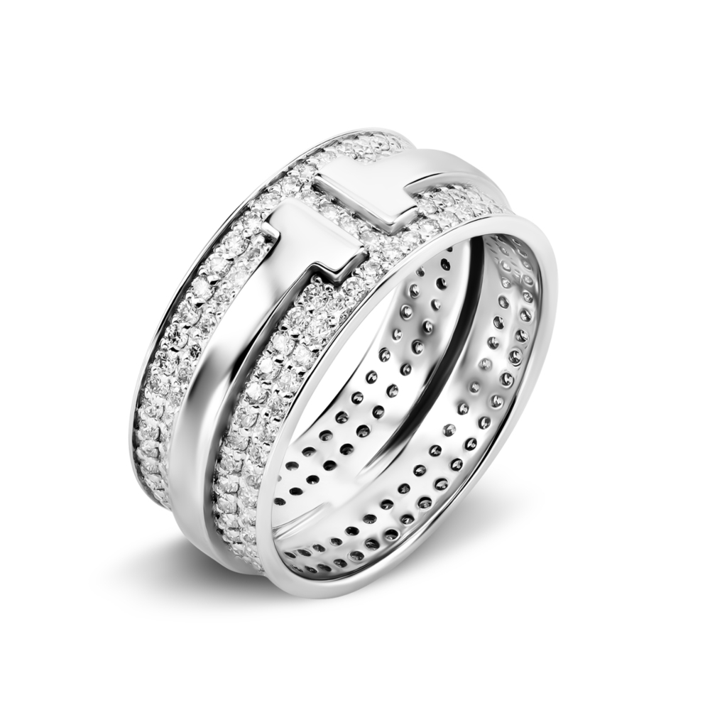 Золотое кольцо с бриллиантами. Артикул UG51111645202