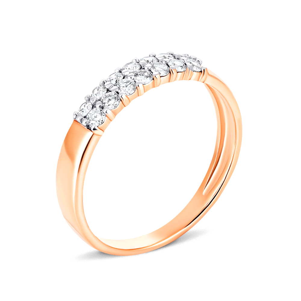 Золотое кольцо с бриллиантами. Артикул UG512054
