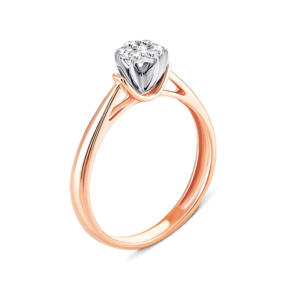 Золотое кольцо с бриллиантами. Артикул UG5880161