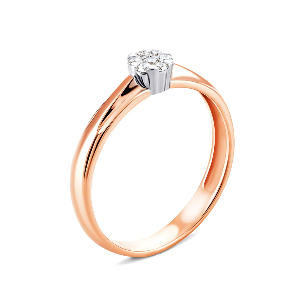 Золотое кольцо с бриллиантами. Артикул UG5880277
