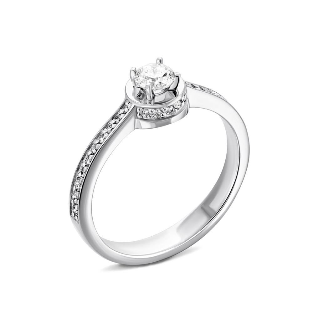 Золотое кольцо с бриллиантами. Артикул UG5880558-бел