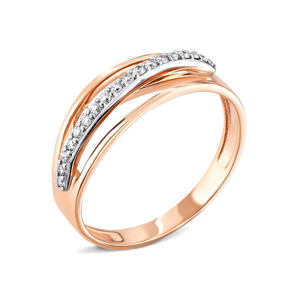 Золотое кольцо с бриллиантами. Артикул UG5К1939