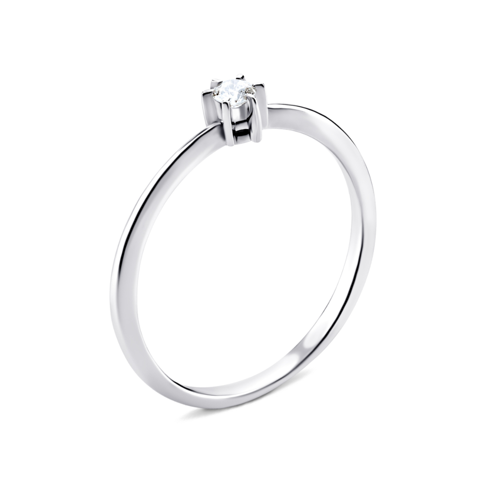 Золотое кольцо с бриллиантом. Артикул UG5КДz 7515/1_0.07