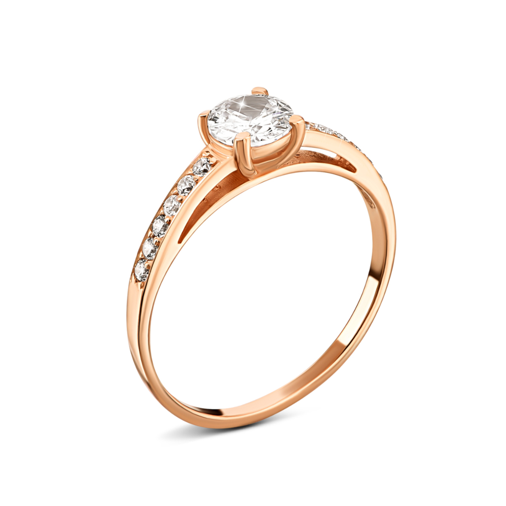 Золотое кольцо с фианитами.Артикул UG5111001