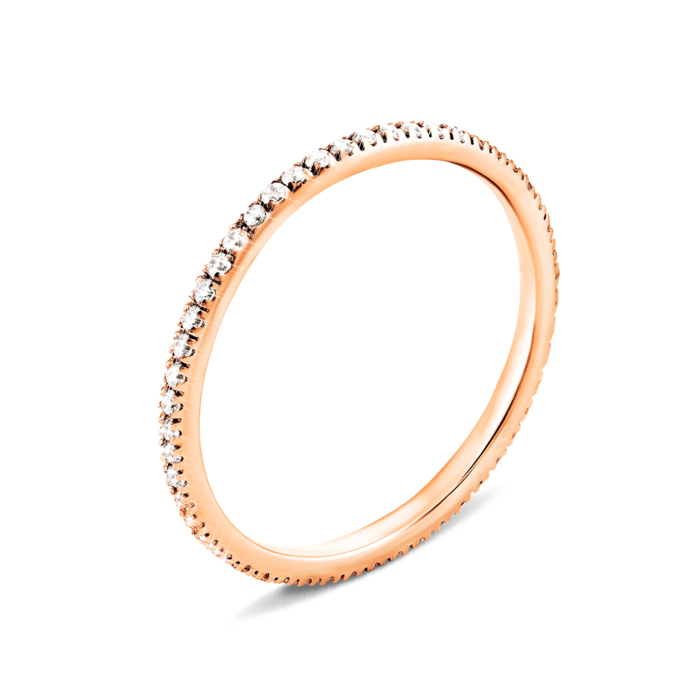 Золотое кольцо с фианитами. Артикул UG5700085-15.5