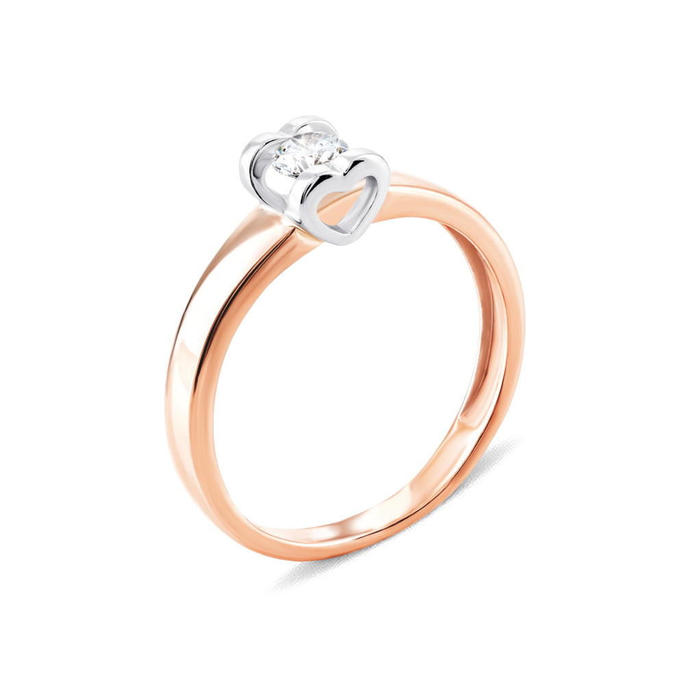 Золотое кольцо с фианитом. Артикул UG5700364