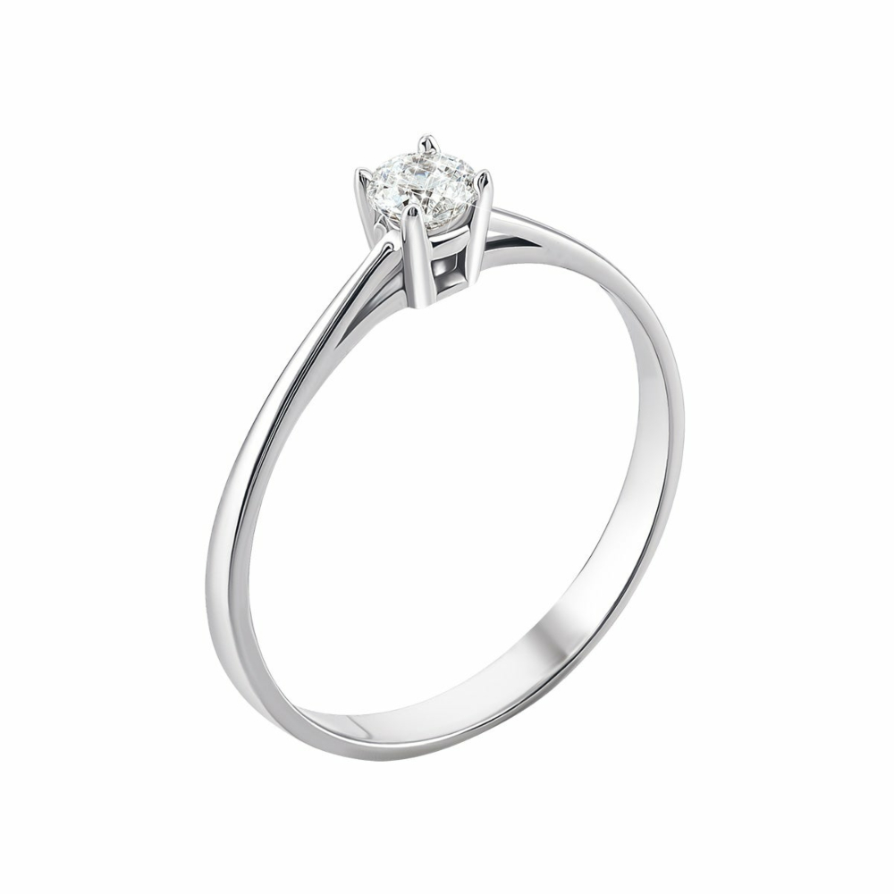 Золотое кольцо с фианитом Royal​ Zirconia.Артикул UG5КД4172/1 Royal