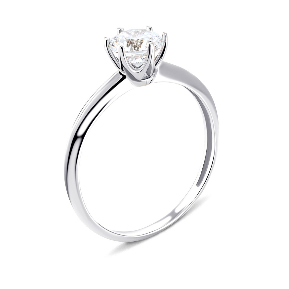 Золота каблучка з фіанітом Royal​ Zirconia.Артикул UG5КД4136/1 Royal