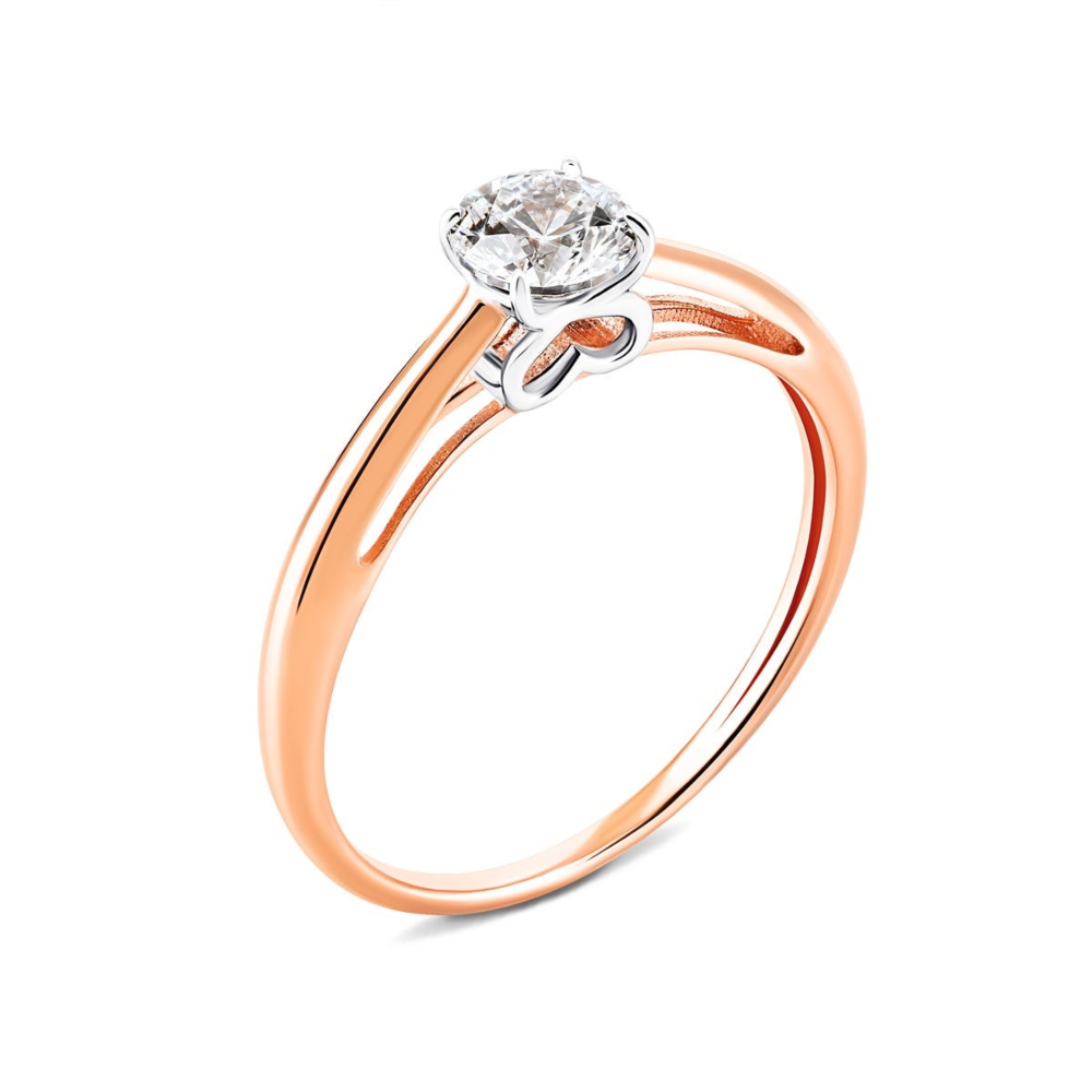 Золота каблучка з фіанітом Royal Zirconia. Артикул UG5КД4210 Royal