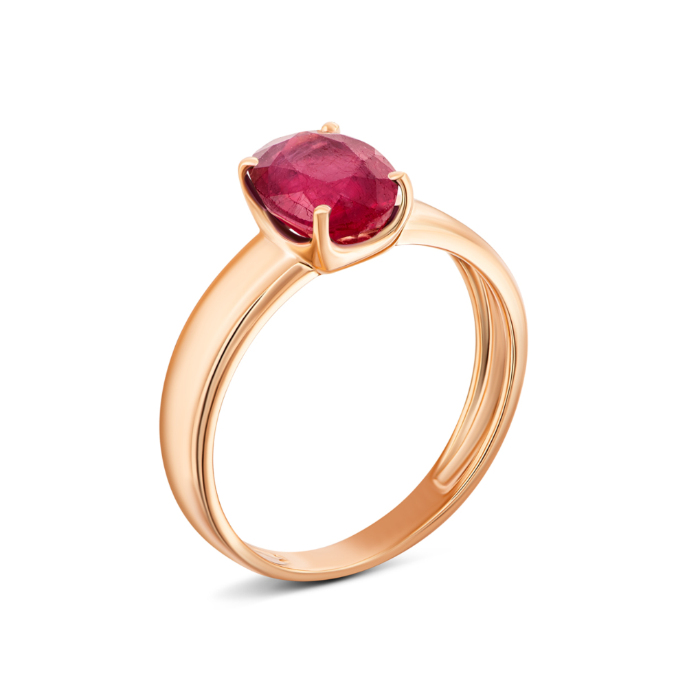 Золотое кольцо с рубином.Артикул UG512127RUBY