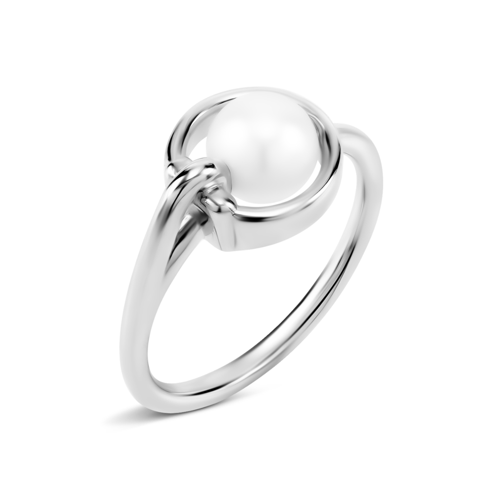 Золотое кольцо с жемчугом. Артикул UG51/101/097/1