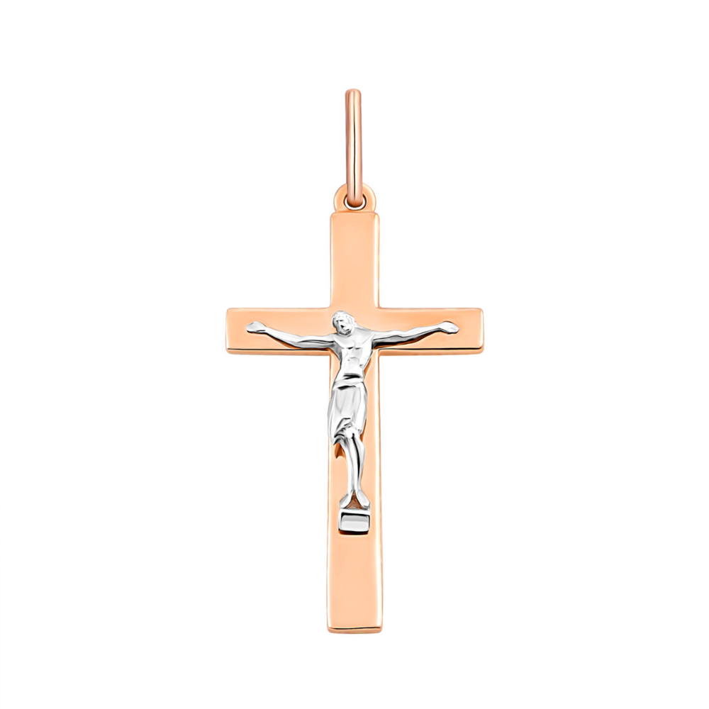Золотой крестик. Распятие Христа.Артикул UG5300619011201