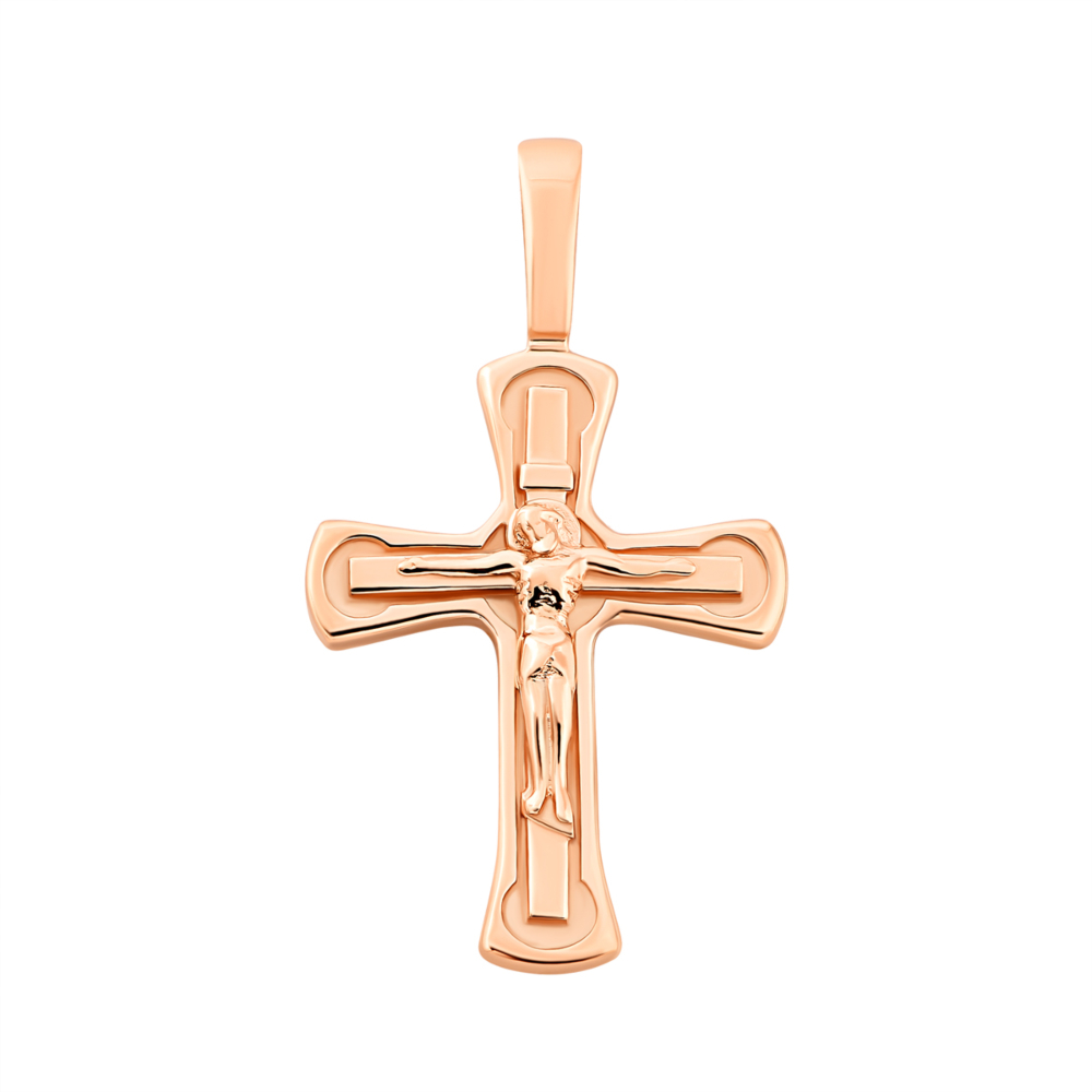 Золотой крестик. Распятие Христа.Артикул UG5300741310101