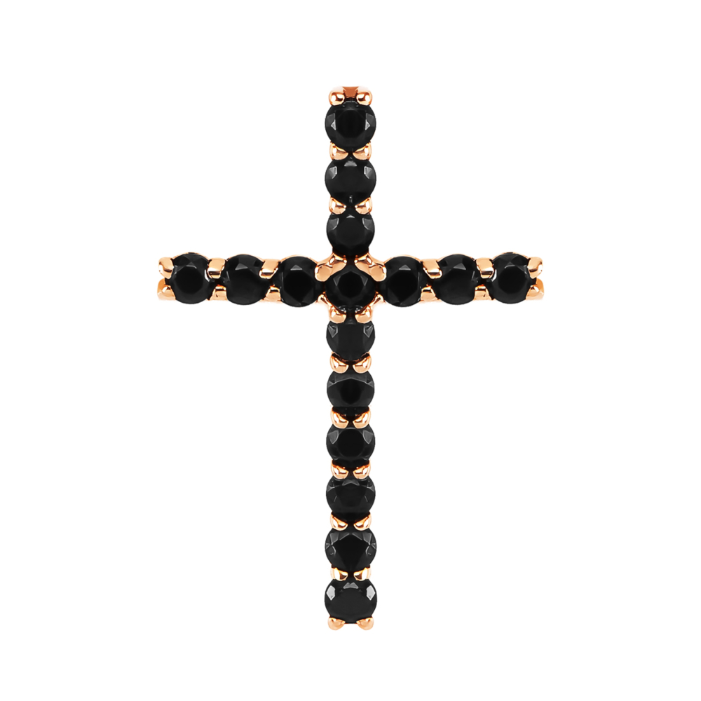 Золотий хрестик з фіанітами. Артикул UG531/0411/00/02/01