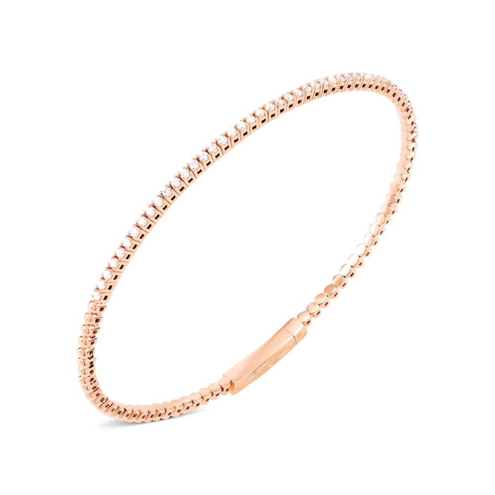 Золотий жорсткий браслет з діамантами. Артикул UG55111011501 D