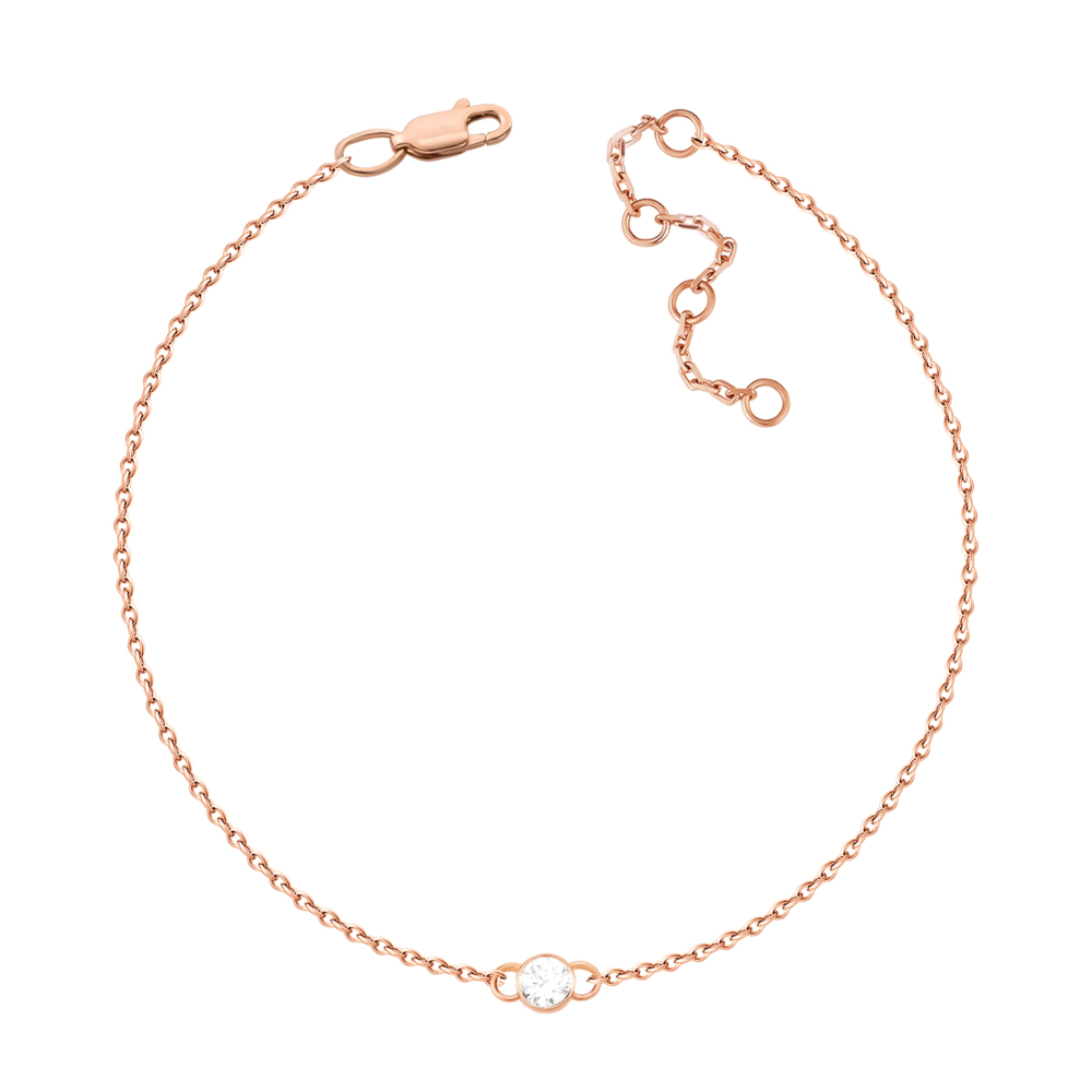 Золотий браслет з фіанітом. Артикул UG50158/77024-1/01/0/53