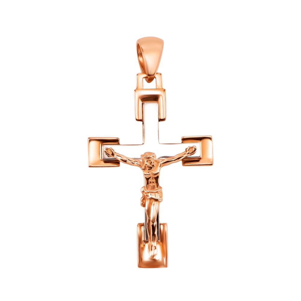 Золотий хрестик. Розп'яття Христове. Артикул UG53012014804
